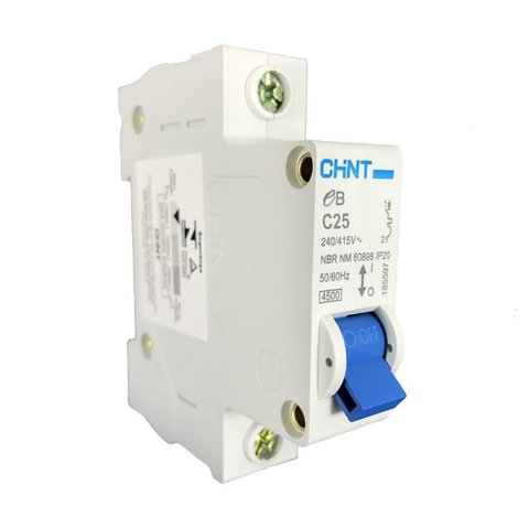 Mini Disjuntor Monopolar Chint 25a Eb 1p C25