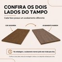 Ver imagem 4 de Escrivaninha Office Star Industrial 2 Prateleiras MDF 120cm Imbuia e Branco