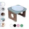 Comedouro Elevado Cachorro Pet Mdf Colors Verde - 1