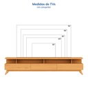 Ver imagem 4 de Rack para Tv até 75 Polegadas 217cm 100% MDF Yucca CabeCasa MadeiraOriginals
