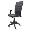Ver imagem 7 de Cadeira Escritório Presidente Ergonômica Preta Nr17 Office Regulável Rodízios Confortável Costura