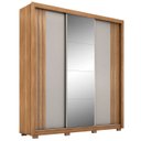 Ver imagem 7 de Guarda Roupa Casal 210cm com Espelho Moly Flex D02 Nude/preto - Mpozenato