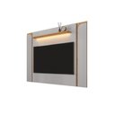Ver imagem 3 de Kit Painel Maresias e Rack Juquehy C/ Iluminação Led Tv 75” - Off/ Cinamomo