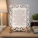Ver imagem 3 de Kit 2 Quadros Decorativo MDF 20cm x 28cm para Sala de Estar Salmo 30 M01 Branco e Cru - Annie Decor