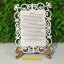 Ver imagem 7 de Kit 2 Quadros Decorativo MDF 20cm x 28cm para Sala de Estar Salmo 30 M01 Branco e Cru - Annie Decor