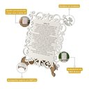 Ver imagem 4 de Kit 2 Quadros Decorativo MDF 20cm x 28cm para Sala de Estar Salmo 30 M01 Branco e Cru - Annie Decor