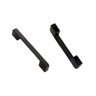 5 Puxador em Aço Liso 16cm Preto Fosco Gaveta Armário - 4