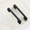5 Puxador em Aço Liso 16cm Preto Fosco Gaveta Armário - 3
