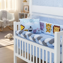 Ver imagem 1 de Kit Berço Baby Dream 10 Peças Super Aconchegante e Charmoso Sublimado:bichinhos