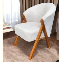 Pufe Poltrona Luxuosa Ibiza Tecido Courano Bruma Premium Sala - 2