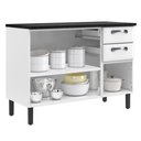Ver imagem 3 de Balcão de Cozinha Aço Itatiaia com Tampo New Premium Branco