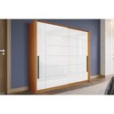 Ver imagem 1 de Guarda Roupa 2 Portas de Correr e 2 Gavetas Lisboa Freijo/branco - Politorno