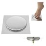 Ralo Inteligente Click 10 X 10 Inox para Piso Banheiro - 1
