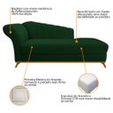 Ver imagem 6 de Kit Diva Recamier Vanessa 185cm Lado Direito e 02 Poltronas Laura Suede - Doce Sonho Móveis RECAMIER
