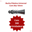 Ver imagem 5 de Bucha Plastica sem Parafuso com Aba Anel 10 Mm C/ 500 Unid