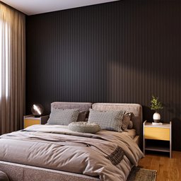 Painel Ripado Compacto 01: Unid. 274x25cm Larg. Talatto Painéis Preto Tx - 1