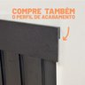 Painel Ripado Compacto 01: Unid. 274x25cm Larg. Talatto Painéis Preto Tx - 5