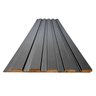 Painel Ripado Compacto 01: Unid. 274x25cm Larg. Talatto Painéis Preto Tx - 2