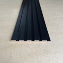 Ver imagem 4 de Painel Ripado Compacto 01: Unid. 274x25cm Larg. Talatto Painéis Preto Tx