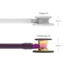 Estetoscópio 3m Littmann Cardiology Iv 6239 Roxo com Rainbow Alto Polimento e Conector Violeta - 4