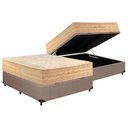 Ver imagem 1 de Cama Box Baú Casal: Colchão Molas Ensacadas Paropas MasterPocket Star Dream + Base CRC Courano