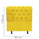 Ver imagem 2 de Cabeceira para Cama Box Solteiro 90 Cm Paris:amarelo