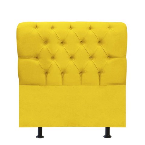 Cabeceira para Cama Box Solteiro 90 Cm Paris:amarelo