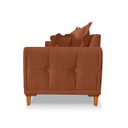 Ver imagem 6 de Sofá Living 3 Lugares Bouclê 1.80m Pés em Madeira Bouclê Terracota Bz Home Decor