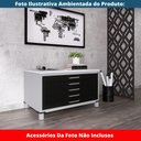 Ver imagem 2 de Mapoteca 5 Gavetas Pandin 120 Cm (larg) Inmetro Tampo Mdp Branco Estrutura Aço Cinza Gavetas Pretas