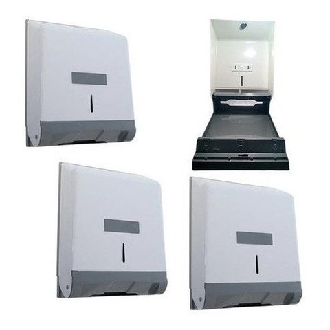 Kit 10 Suporte Dispenser Papel Toalha Branco Parede Jsn