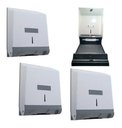 Ver imagem 1 de Kit 10 Suporte Dispenser Papel Toalha Branco Parede Jsn