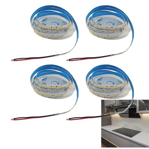 Fita Led 240 Leds 5 Metros 16w 3000k Kit 4 Unidades Sala Quarto Sanca Teto Rebaixado Gesso Loja Casa