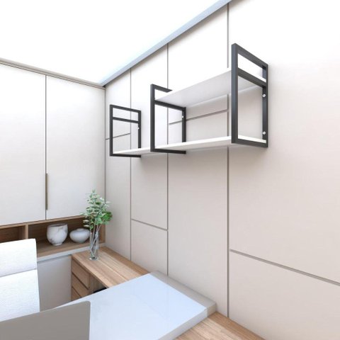 Prateleira Industrial livros prateleira de ferro e madeira estante de parede estante de parede