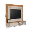 Ver imagem 4 de Painel para Tv até 65 Polegadas Lugano 1 Porta Nature/off White - Linea Brasil