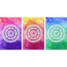 Quadro Decorativo Mandalas Coloridas 3 Telas - 1
