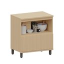 Ver imagem 3 de Balcão de Cozinha 100% MDF 1 Porta 1 Gaveta com Tampo 80cm Aura Luciane Móveis