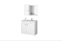 Ver imagem 4 de Conj Gabinete e Espelheira Zurique P/ Banheiro Branco