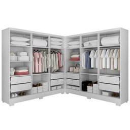 Closet Diamante em Mdp 8 Gavetas e 14 Prateleiras Clic Móveis - 3
