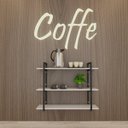 Ver imagem 1 de Estante cantinho do café prateleira industrial prateleira industrial Prateleira industrial suspensa 