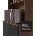 Ver mais imagens de Armário de Cozinha Compacta 235cm Rustic/preto Gourmet Madesa 02 Rustic/preto