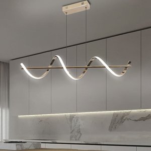 Pendente Espiral Dourado Led 4000k 30W