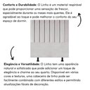 Ver imagem 3 de Cabeceira Estofada Cama Solteiro 90cm Luna Linho e Frame Cinza Claro