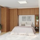 Ver imagem 1 de Guarda-Roupa Planejado 6 Peças 9 Portas Arani CabeCasa MadeiraOriginals Marrom/Cinamomo