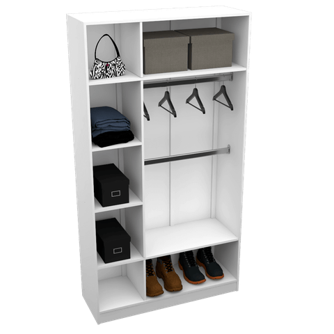MODULO CLOSET CABIDEIRO + NICHO M54.2021.B 100% MDF MUNDI MOVEIS