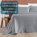 Ver imagem 5 de Cobri Leito de Luxo Super King London 200 Fios Bordado Inglês Nobless:cinza