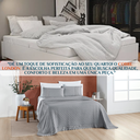 Ver imagem 4 de Cobri Leito de Luxo Super King London 200 Fios Bordado Inglês Nobless:cinza