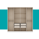 Ver imagem 6 de Guarda Roupa Casal com 8 Portas e 4 Gavetas Austin Carraro Branco