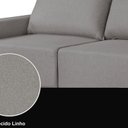 Ver imagem 5 de Sofá Retrátil para Sala de Estar 200cm Zeus Cinza Medio