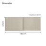 Cabeceira de Cama Box Queen Size Laura 160cm X 55cm - 4