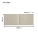 Ver imagem 4 de Cabeceira de Cama Box Queen Size Laura 160cm X 55cm